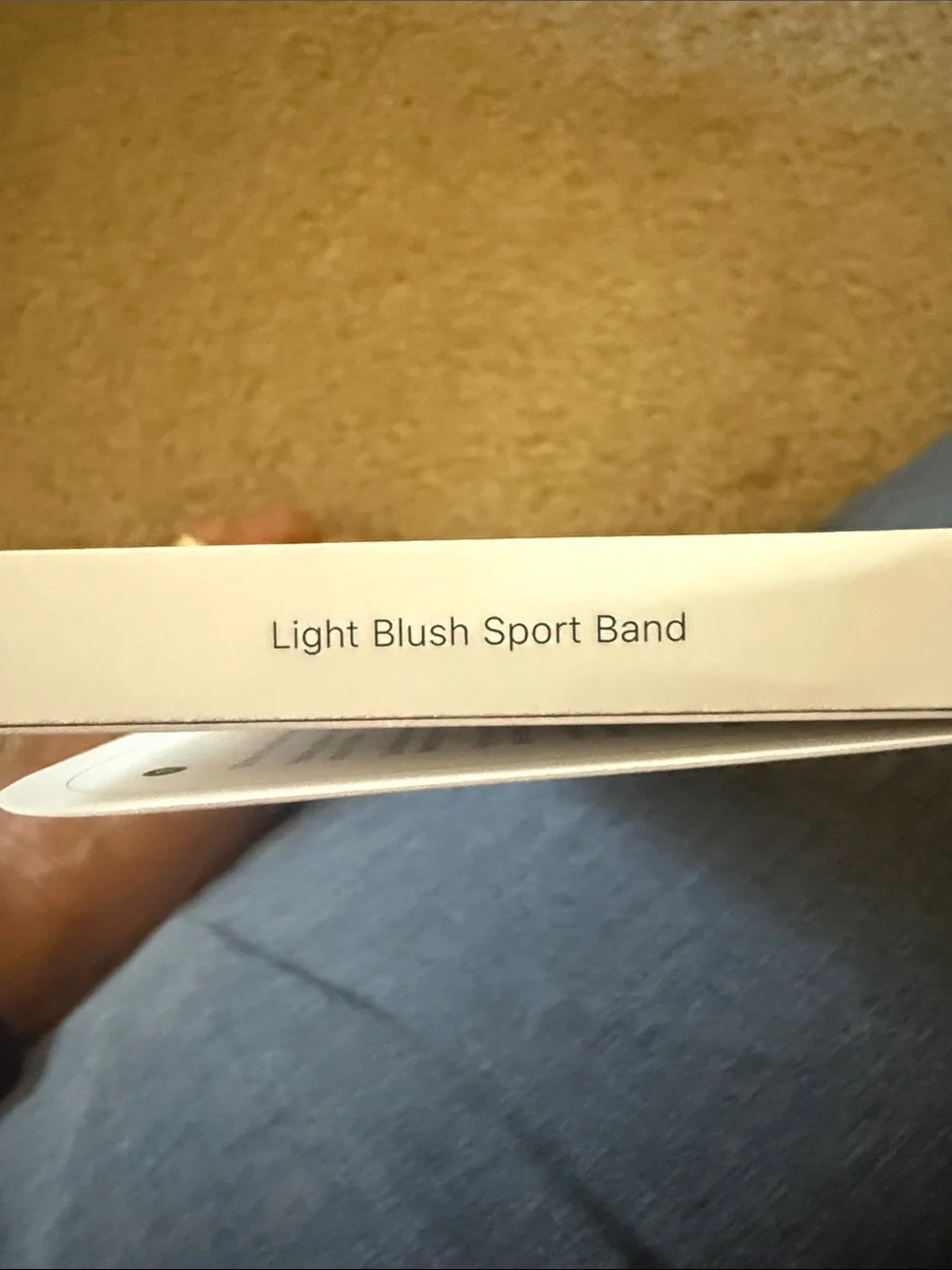 Apple Silicone Watch Band in Light Pink